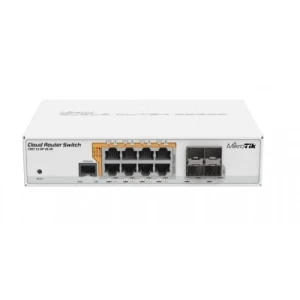 Mikrotik CRS112-8P-4S-IN network switch Gigabit Ethernet (10/100/1000) Power over Ethernet (PoE) White (CRS112-8P-4S-IN) - Image 1