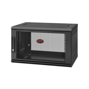 NetShelter WX 6U Single Hinged Wall-mount Enclosure 400mm Deep - Wall mounted rack - 6U - 90 kg - Black - Image 1