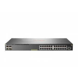 Aruba, a Hewlett Packard Enterprise company Aruba 2930F 24G PoE+ 4SFP Managed L3 Gigabit Ethernet (10/100/1000) Power over Ethernet (PoE) 1U Grey(JL261A) - Image 1
