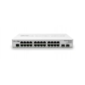 MikroTik CRS326-24G-2S+IN Managed Network Switch, 24x Gigabit Ethernet, 2x SFP+, PoE - Image 1