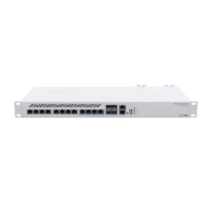 MikroTik Cloud Router Switch 312-4C+8XG-RM with 8 x 1G/2.5G/5G/10G RJ45 Ethernet LAN, 4x Combo ports (1G/2.5G/5G/10G RJ45 Ethernet LAN or 10G SFP+), 1x LAN port for management, RouterOS L5 or SwitchOS (dual boot), 1U rackmount enclosure, Du - Image 1