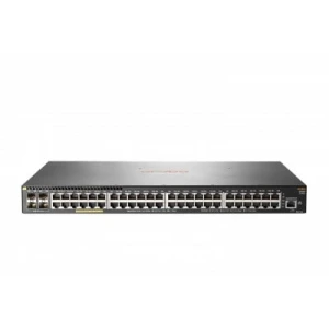 Hewlett Packard Enterprise Aruba 2930F 48G PoE+ 4SFP Managed L3 Gigabit Ethernet (10/100/1000) Power over Ethernet (PoE) 1U Grey (JL262A) - Image 1