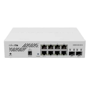 Mikrotik CSS610-8G-2S+IN Gigabit Ethernet switch (10/100/1000) with PoE in support (no PoE out support) White - Image 1
