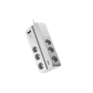 APC PM6-FR surge protector White 6 AC outlet(s) 230 V 2 m - Image 1
