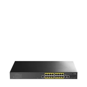 Cudy 16-Port Layer 2 Managed Gigabit PoE+ Switch with 2 Uplink Gigabit Ports and 2 Gigabit SFP Slots, 200W - Image 1