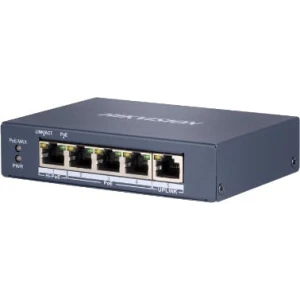 Hikvision DS-3E0505HP-E 4 Port Gigabit Unmanaged POE Switch - Image 1