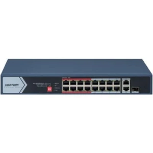Hikvision DS-3E0318P-E/M(C) 16 Port Fast Ethernet Unmanaged POE Switch - Image 1