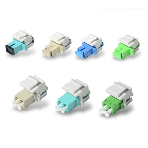 11# LC SC Multimode Duplex Fiber Optic Keystone jacket Coupler Adapter - Image 1