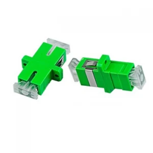 Transparent Dust Cap SC Simplex Duplex Flange Optic Fiber Adapter - Image 1