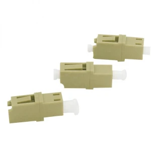 LC Simplex Fiber Optical Adapter Flangeless MM Coupler - Image 1