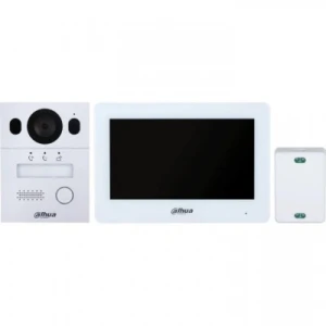 Dahua KTX01(S) Hybrid 2-Wire Video Doorphone Kit, 2MP Camera, 7" Touchscreen, Wi-Fi, Alarm System, IP65 - Image 1