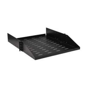 SmartRack Universal-Mount Steel Rack Shelf - 2U, Vented, 21.7 in. Deep, Holds up to 100 lb. (45 kg) - Image 1