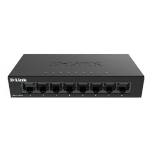 D-Link DGS-108GL Unmanaged Gigabit Ethernet (10/100/1000) Black - Image 1