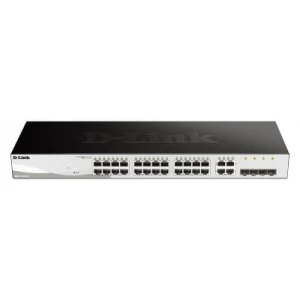 D-Link 28-Port Layer2 Smart Managed Gigabit Switch|green 3.0 24x 10/100/1000Mbit/s TP - Switch - Fiber Optic (DGS-1210-28/E) - Image 1