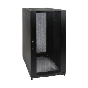 25U SmartRack Standard-Depth Half-Height Rack Enclosure, Doors, Side Panels, Shock Pallet - Image 1