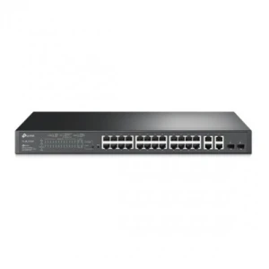 TP-Link TL-SL2428P JetStreamâ„¢ 24-Port 10/100 Mbps + 4-Port Gigabit Smart Switch with 24-Port PoE+ - Image 1