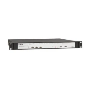 16-Port Cat5e KVM over IP Switch - Virtual Media, 4 Users (Remote + 1 Local Port), HDMI Output, 1U Rack-Mount, TAA - Image 1