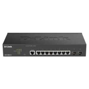 D-Link DGS-2000-10 network switch Managed L2/L3 Gigabit Ethernet (10/100/1000) 1U Black - Image 1