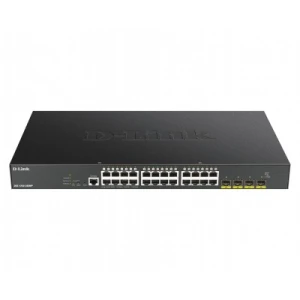 D-Link DGS-1250-28XMP network switch Managed L3 Gigabit Ethernet (10/100/1000) Power over Ethernet (PoE) Black - Image 1