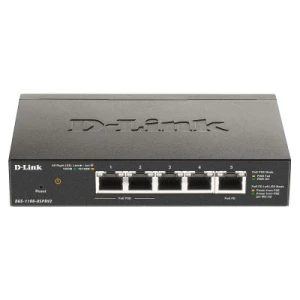 D-Link DGS-1100-05PDV2 network switch Managed Gigabit Ethernet (10/100/1000) Power over Ethernet (PoE) Black - Image 1