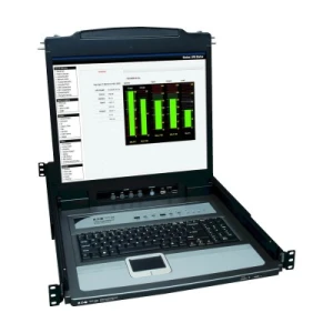 NetDirector 16-Port 1U Rack-Mount Console KVM Switch with 19-in. LCD + 8 PS2/USB Combo Cables - Image 1