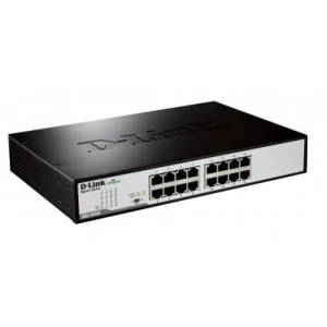 D-Link DGS-1016D/E network switch Unmanaged Black, Metallic - Image 1