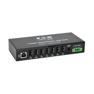 7-Port Industrial-Grade USB 2.0 Hub - 15 kV ESD Immunity, Metal Housing, Mountable - Image 1