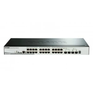 D-Link DGS-1510-28P network switch Managed L3 Gigabit Ethernet (10/100/1000) Power over Ethernet (PoE) Black - Image 1
