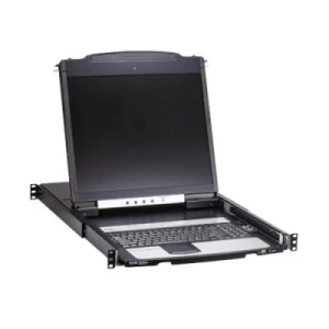 NetDirector 16-Port Cat5 KVM over IP Switch - 19 in. LCD, Virtual Media, 1 Remote + 1 Local User, 1U Rack-Mount, - Image 1