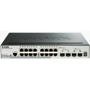 D-Link DGS-1510-20 network switch Managed L3 Gigabit Ethernet (10/100/1000) Black - Image 1