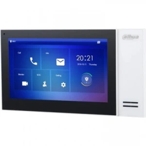 Dahua VTH2421FW-P 7" IP Touchscreen Monitor, 1024x600, PoE, Alarm Integration, 8GB Storage - Image 1