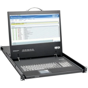 1U Rack-Mount Console with 19 in. LCD, 1920 x 1080 (1080p), DVI or VGA Video, TAA - Image 1