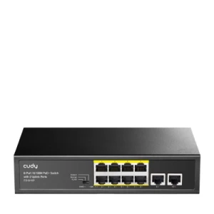 Cudy 8-Port 10/100M PoE+ Switch with 2 Uplink Ports 120W Unmanaged - Image 1