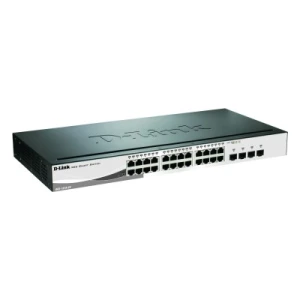 D-Link Web Smart 24-Port Layer2 Smart Managed Gigabit Switch|green 3.0 24x 10/100/1000Mbit/s TP - Switch - Fiber Optic (DGS-1210-24/E) - Image 1