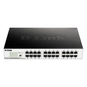 D-Link DGS-1024D network switch Unmanaged Gigabit Ethernet (10/100/1000) 1U Black, Silver - Image 1