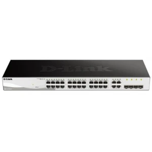 D-Link Web Smart DGS-1210-24 - Managed - L2 - Gigabit Ethernet (10/100/1000) - Full duplex - Rack mounting - 1U (DGS-1210-24) - Image 1