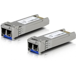 UbiQuiti UFiber SFP+ Single-Mode Fiber Module, 10 Gbps, 10km Distance, 2-pack (UACC-OM-SM-10G-D-2) - Image 1