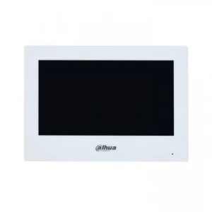 Dahua VTH2621GW-WP 7" IP Touchscreen Monitor, 1024x600, Wi-Fi, PoE, Alarm Integration, White Plastic Housing - Image 1