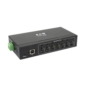 7-Port Industrial-Grade USB 2.0 Hub - 15 kV ESD Immunity, Metal Housing, Wall/DIN Mountable - Image 1