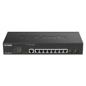 D-Link DGS-2000-10P network switch Managed L2/L3 Gigabit Ethernet (10/100/1000) Power over Ethernet (PoE) 1U Black - Image 1