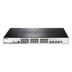 D-Link DGS-1510-28XMP/E 28-Port Gigabit Stackable POE Smart Managed Switch including 4 10G SFP+ - Image 1