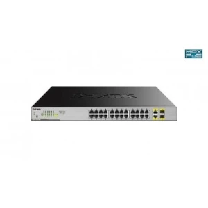 D-Link DGS-1026MP network switch Unmanaged Gigabit Ethernet (10/100/1000) Power over Ethernet (PoE) Black, Grey - Image 1
