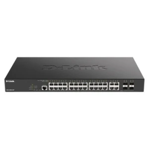 D-Link DGS-2000-28P network switch Managed L2/L3 Gigabit Ethernet (10/100/1000) Power over Ethernet (PoE) 1U Black - Image 1