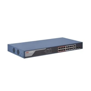 Hikvision DS-3E1318P-EI 16 Port Fast Ethernet Smart POE Switch - Image 1