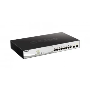 D-Link DGS-1210-10MP network switch Managed L2/L3 Gigabit Ethernet (10/100/1000) Power over Ethernet (PoE) Black - Image 1