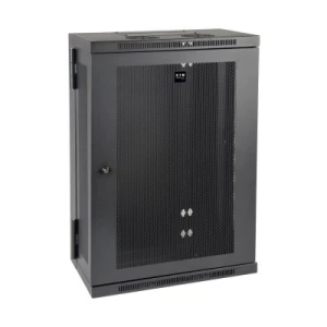SmartRack 18U Low-Profile Patch-Depth Wall-Mount Half-Height Rack Enclosure, Hinged Back - Image 1