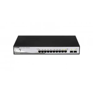 D-Link DGS-1210-10 - Managed - L2 - Gigabit Ethernet (10/100/1000) - Full duplex - Rack mounting - 1U (DGS-1210-10) - Image 1
