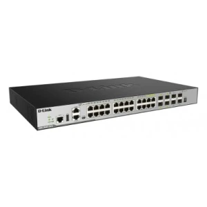 D-Link DGS-3630-28TC Managed L3 Gigabit Ethernet (10/100/1000) 1U Black - Image 1