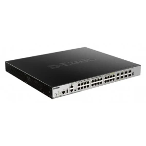 D-Link DGS-3630-28PC/SI network switch Managed L3 Gigabit Ethernet (10/100/1000) Power over Ethernet (PoE) Black, Grey - Image 1