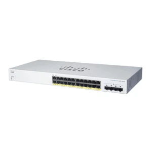 CBS220-24P-4X-UK | Cisco 24-Port Smart Gigabit PoE+ Switch - Image 1